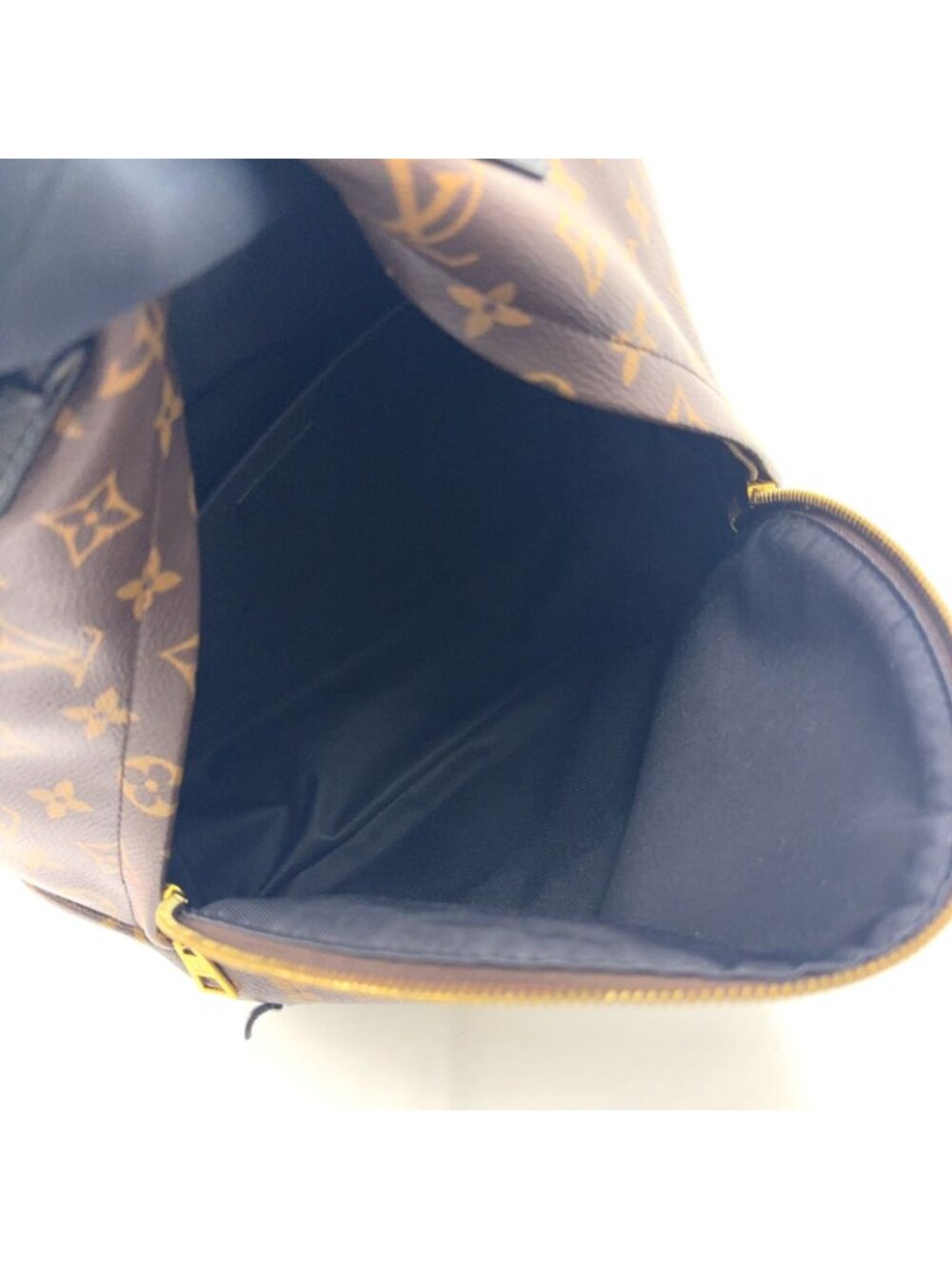 Louis Vuitton Palm Springs Backpack MM Monogram Leather Brown Gold - Picture 4 of 15